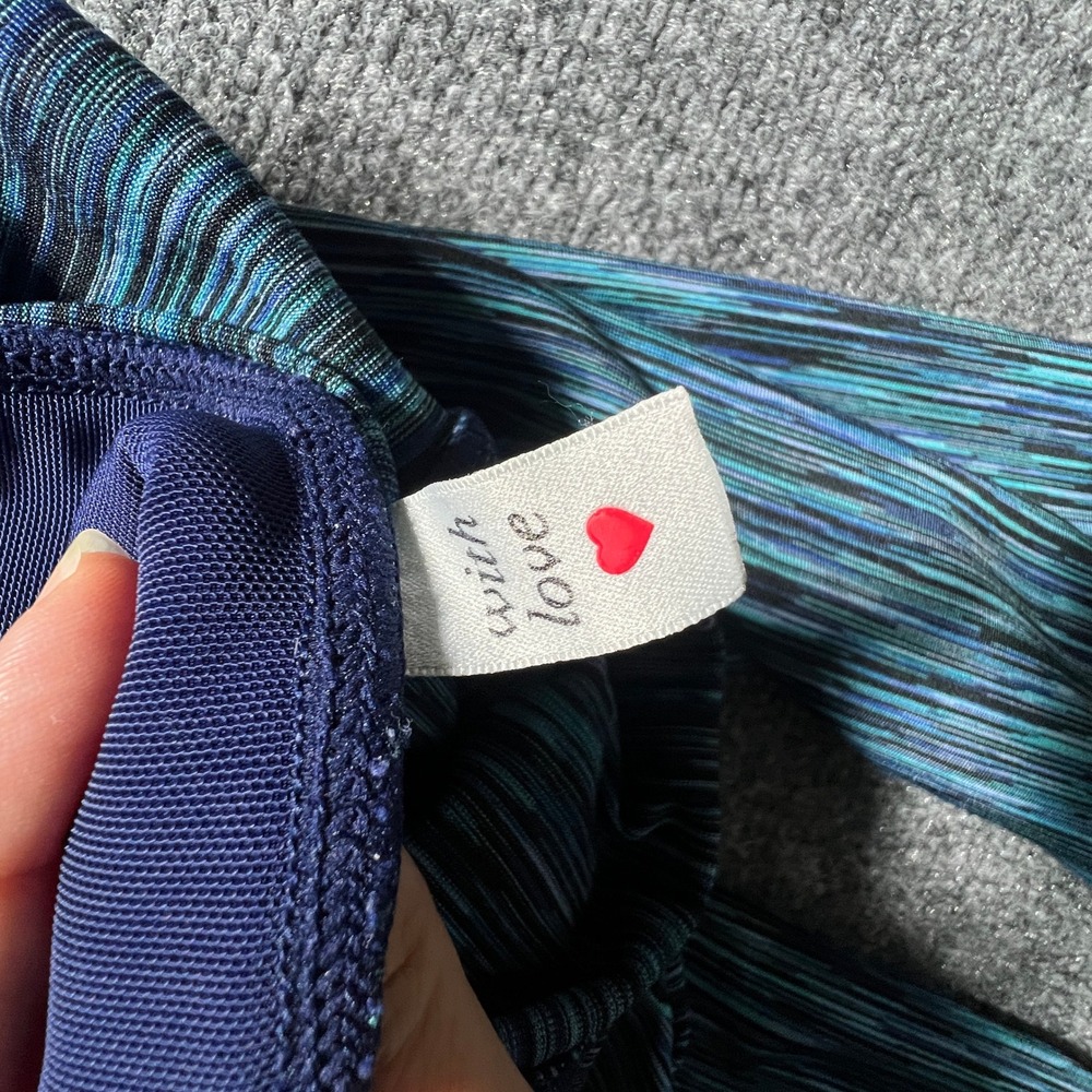 Lorna Jane Teal Space Dye Cropped Leggings High Rise Activewear 7/8 Yoga Pants - Picture 7 of 8